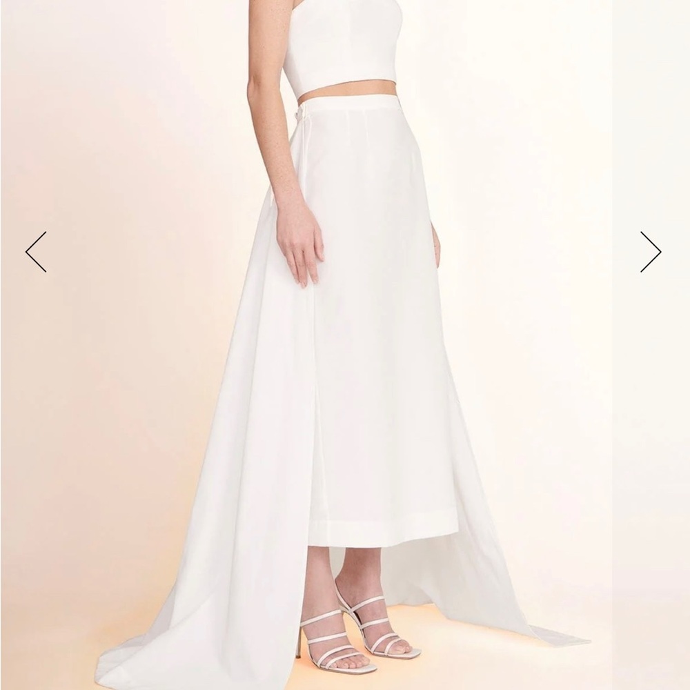 Staud long train skirt